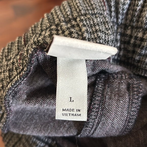 A New Day | Cropped dark gray plaid Pants elastic waist - Picture 11 of 14